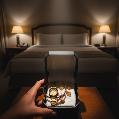 Jewellery Watch With Bangle Elegant Stylish