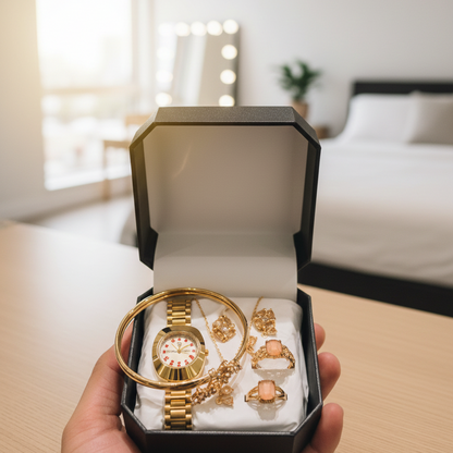 Jewellery Watch With Bangle Elegant Stylish