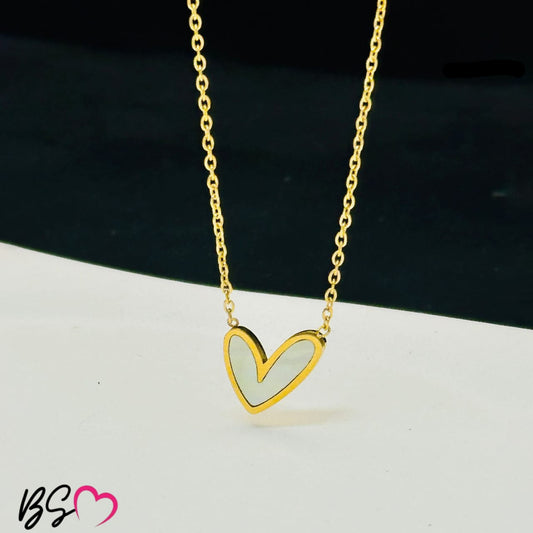 QCT-174 Mini Heart Stainless Steel Necklace