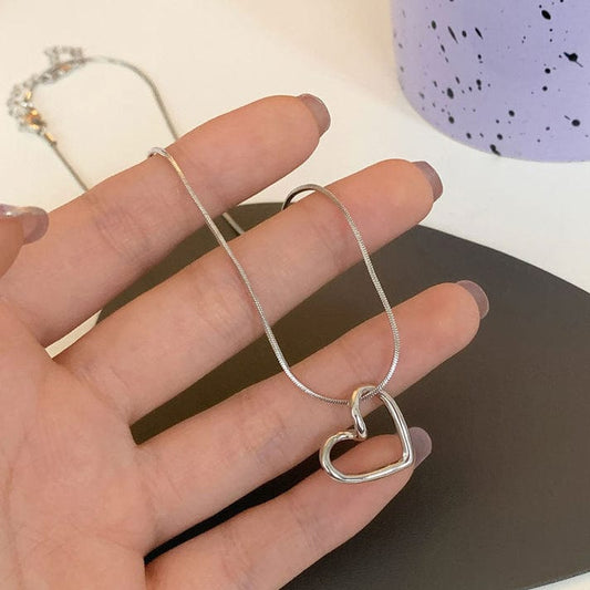 Hollow Heart Pendant –Golden