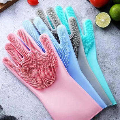 Magic Silicone Dish Washing Gloves