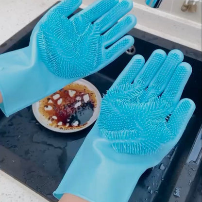 Magic Silicone Dish Washing Gloves