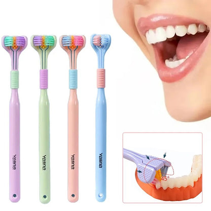Three-Sided Soft Hair Toothbrush