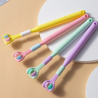 Three-Sided Soft Hair Toothbrush