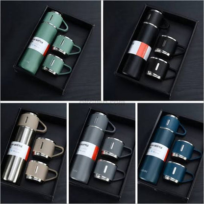 Stainless Steel Vacuum Flask Set