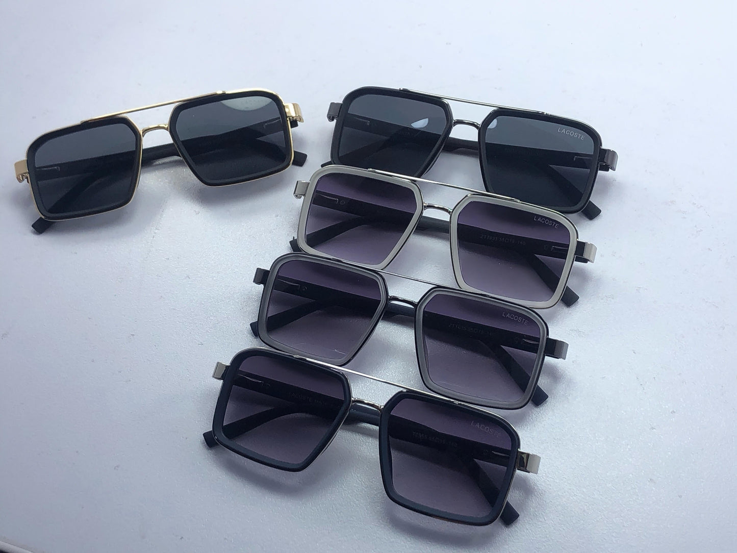 Lacoste - ZT035 - TR - Metal - Light Weight - Rectangle - Sunglasses - Eyewear🐊