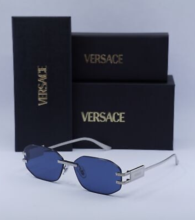 VERSACE VE2274 100080 Silver/Dark Blue