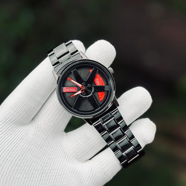 Car Sport Rim Hub Wheel Wristwatch